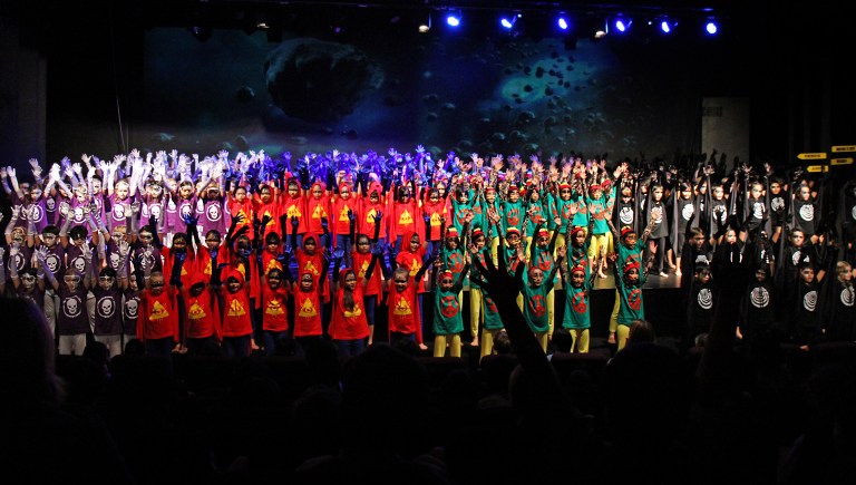 Click on picture above for a slideshow of production photographs